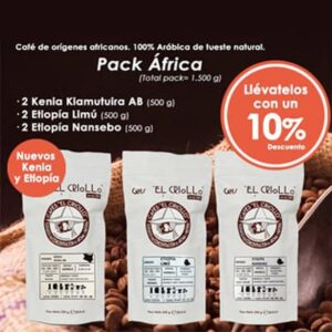 Cafe pack de africa el criollo