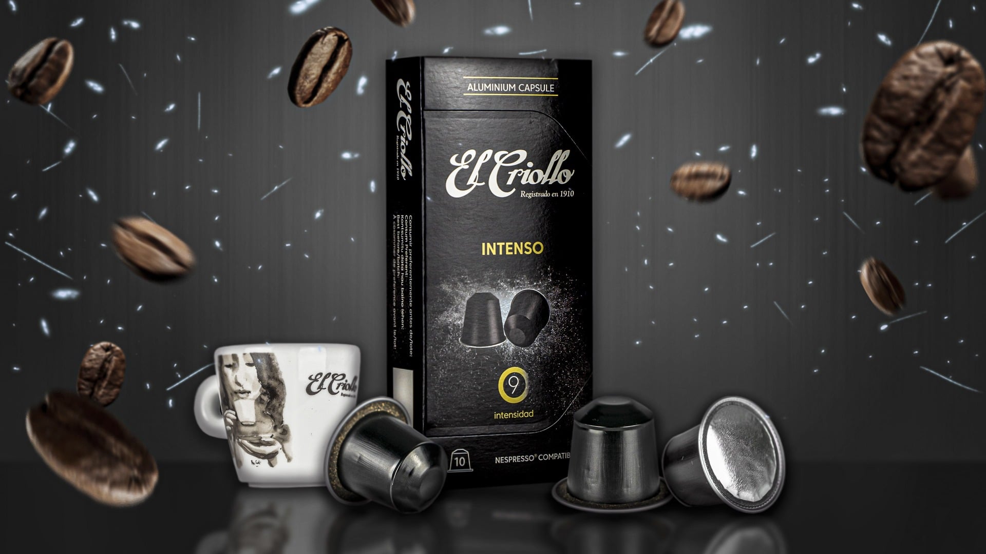 capsulas compatibles nespresso intenso con taza