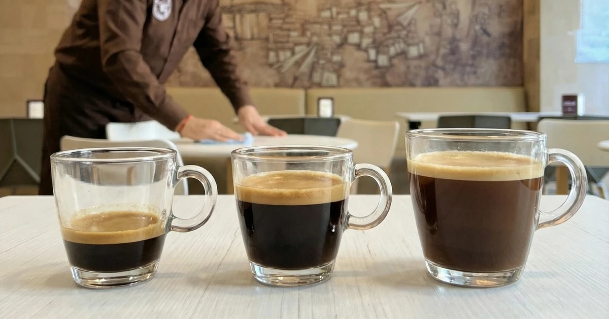 diferencia entre ristretto, espresso y lungo