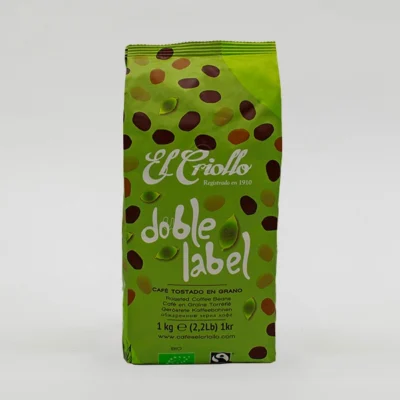 cafe doble label ecologico hosteleria
